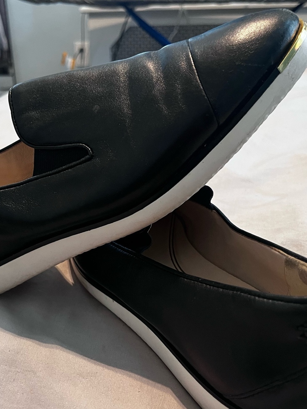 Cole Haan Black Slip-On Women’s Casual Loafers/Sneakers